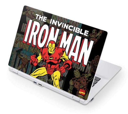 Marvel Classic Comics Iron Man Action Vintage Acer Chromebook Skin